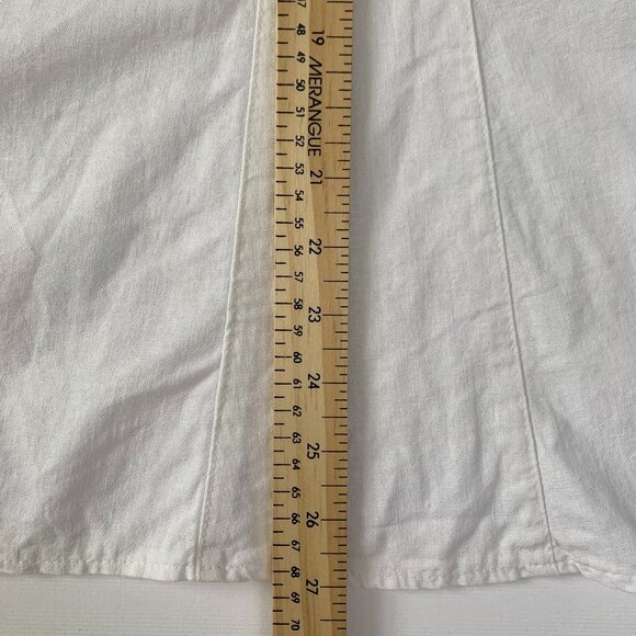 NYCC Linen Long Skirt White Coastal Cowgirl Grandma Fairy Balletcore Cottagecore - Picture 8 of 10